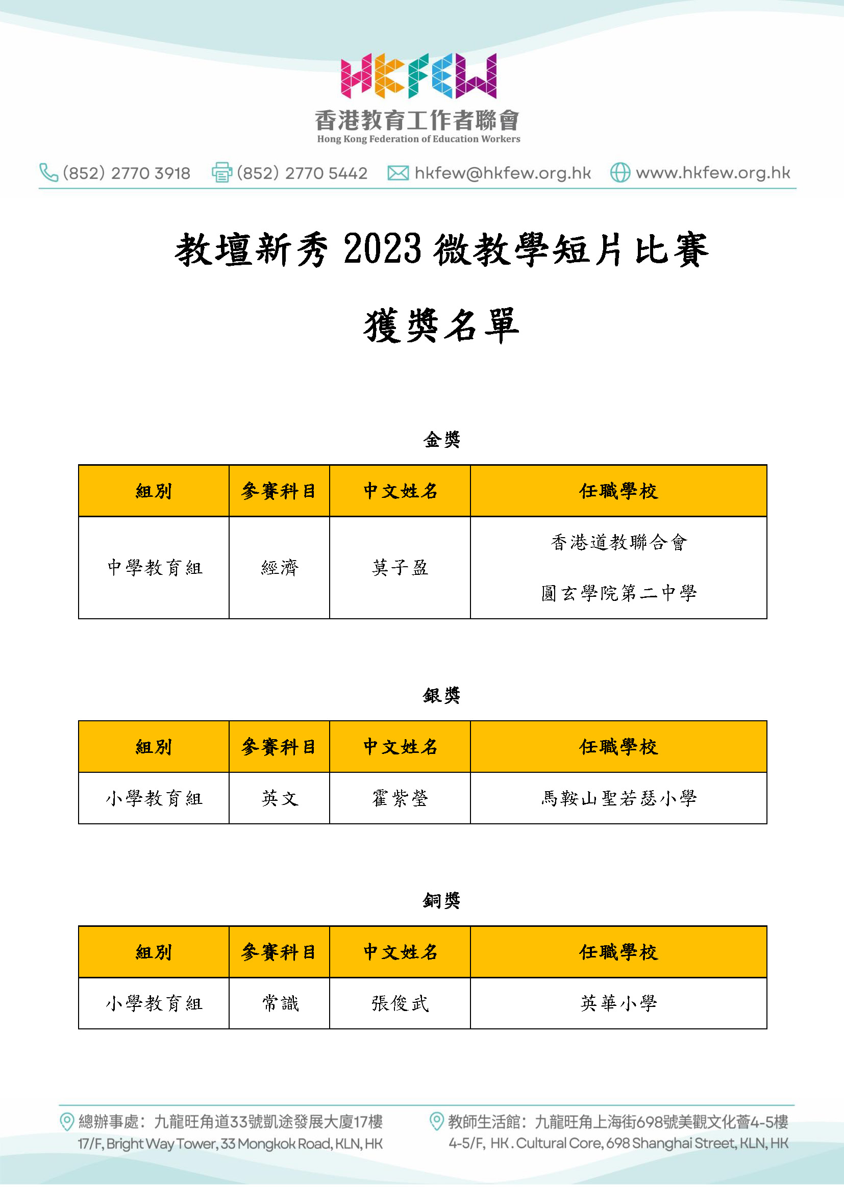 教壇新秀2023微教學短片比賽 頁面 1