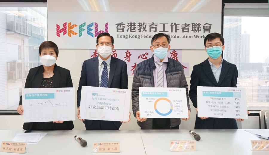 教聯會及教工會促教育局關注教師工時過長問題