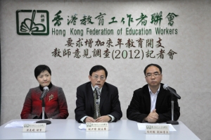 「要求增加來年教育開支」教師意見調查2012