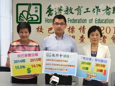 「校巴招標情況」問卷調查(2015)結果