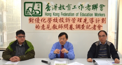 逾7成教師反對全面推行「優化學校投訴管理先導計劃」