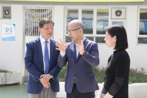 第十四屆港區人大代表胡曉明教授親臨愛國教育支援中心參訪指導